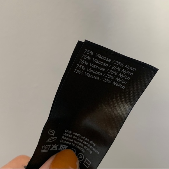 New Just Female Aria wide leg trouser pants in black shimmer Size Medium - Picture 8 of 9